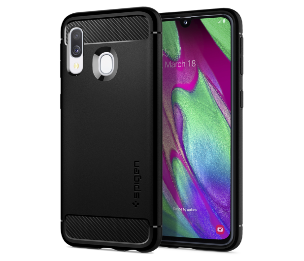 Spigen Rugged Armor do Samsung Galaxy A40 Black - 495695 - zdjęcie 3